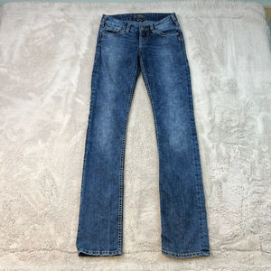 Silver Jeans Berkley Straight Leg Jeans Size 26x34 Low Rise